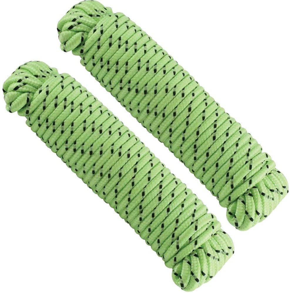 2 Glow-in-the-dark Rope for Nighttime Sports, Decor, Pet Toys
