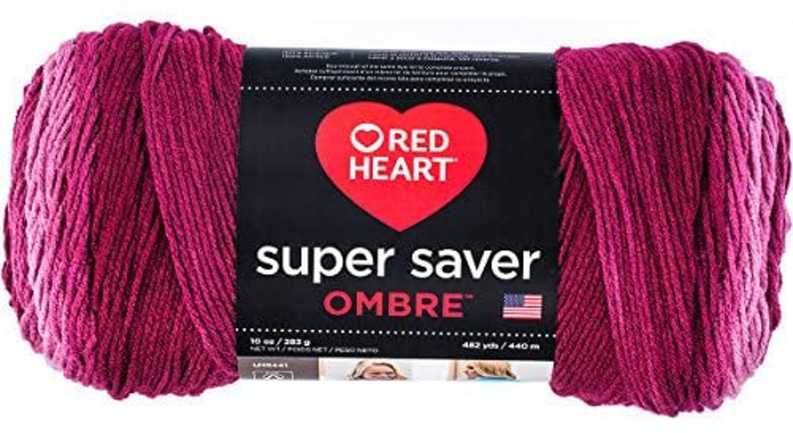 Red Heart Super Saver Ombre Yarn Etsy
