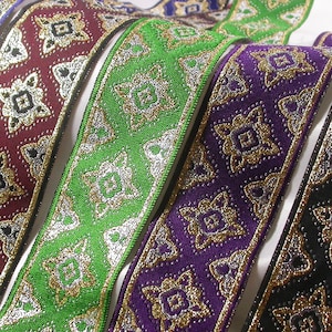 Jacquard-Band 49mm Gold & Silber Metallic