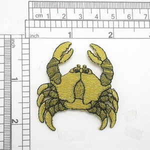 Aplikacja zodiakalna Rak Krab haftowana naszywka do prasowania 2" x 2 1/8"