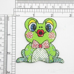 Patch Rana paillettes Ferro Su Applique Ricamata 2 1/4&quot; x 2 1/2&quot;