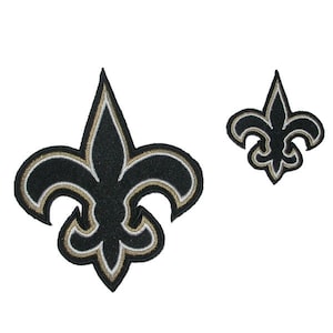 Fleur De Lys New Orleans opstrijkbare patch appliqué 4 maten om uit te kiezen