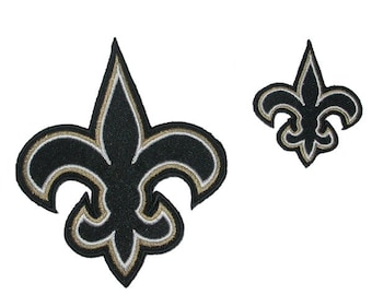 Fleur De Lys New Orleans Iron On Patch Applique 4 sizes to choose from