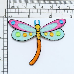 Glitzer Libelle Aufnäher Applikation 2 1/4&quot; x 2 5/8&quot;