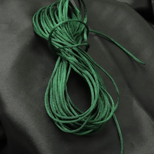 10 Meter - 2mm Satin Rattail Kordel Rattail Rattail Rattail Schmuck Machen Makramee Zopf Jäger Grün