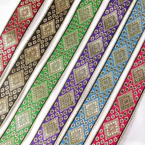 Jacquardband 33,6 mm Metallic Diamonds