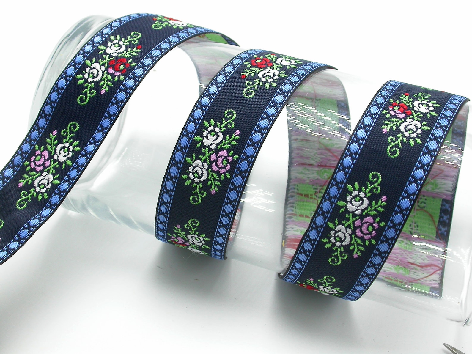 Jacquard Ribbon 1 1/8
