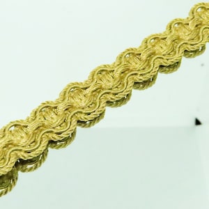 3/4" 19mm Gold Fancy  Braid Priced Per Yard sewing trim dollmaking lamp craft