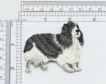 Aplique de perro Cocker Spaniel: Parche bordado (6,5 x 5,4 cm)