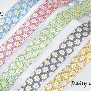 Daisy JacquardBand 1" (25mm) 100% Poly - Daisy Crazy 3 Meter & oben