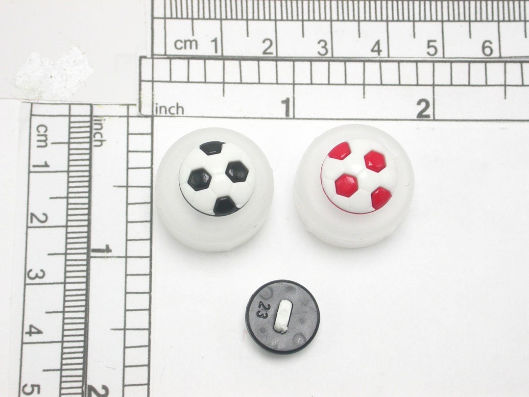Soccer Ball Button 13mm Shank *colors* 3 Piece Pack Washable and Dry ...