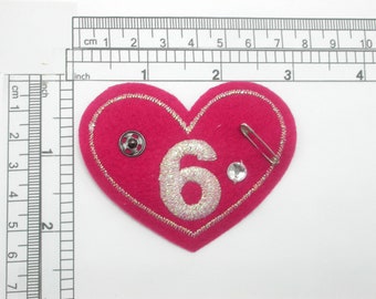 Punk Heart Patch 3" Embroidered Iron On Applique