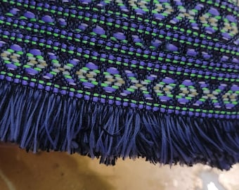 Southwestern Fringe Trim: 1 5/8" drop Periwinkle 5 Yards Blue
