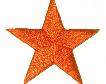 Star Patch 2 3/8 "(60mm) Iron On Embroidered Patch Applique 10 Pack
