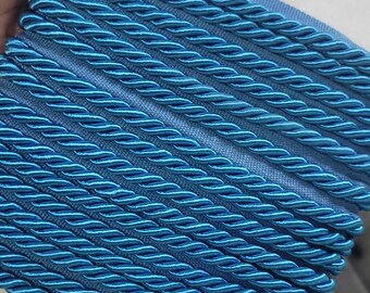 Cord edge Piping 3/16" on 1/2" Lip Turquoise 6 Yards