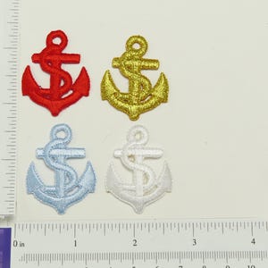 Aplikacja do prasowania naszywka kotwica 1 5/8" wysokości (41 mm) x 1,25" szerokości (32 mm) ok.