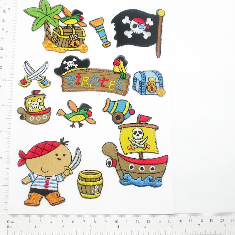 Pirate Ship Iron on Patches - Etsy