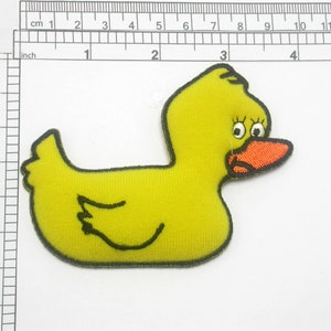 Duck Iron On Patch Applique - Puffy 3D Misure 3 7/8&quot; di lunghezza x 2 7/8&quot; di altezza