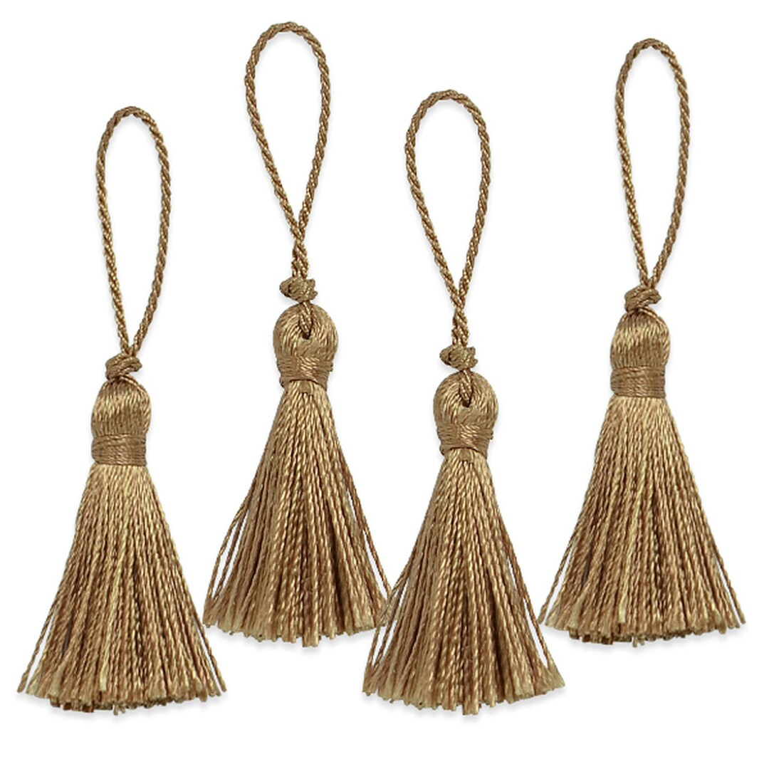 Tassels 2 Drop 50mm With Loop Champagne 4 Piece Pack Etsy