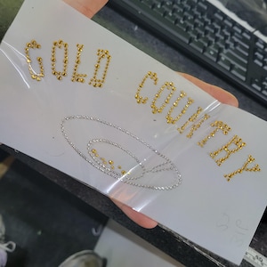 Rhinestud Applique - Gold Country - Gold Panning