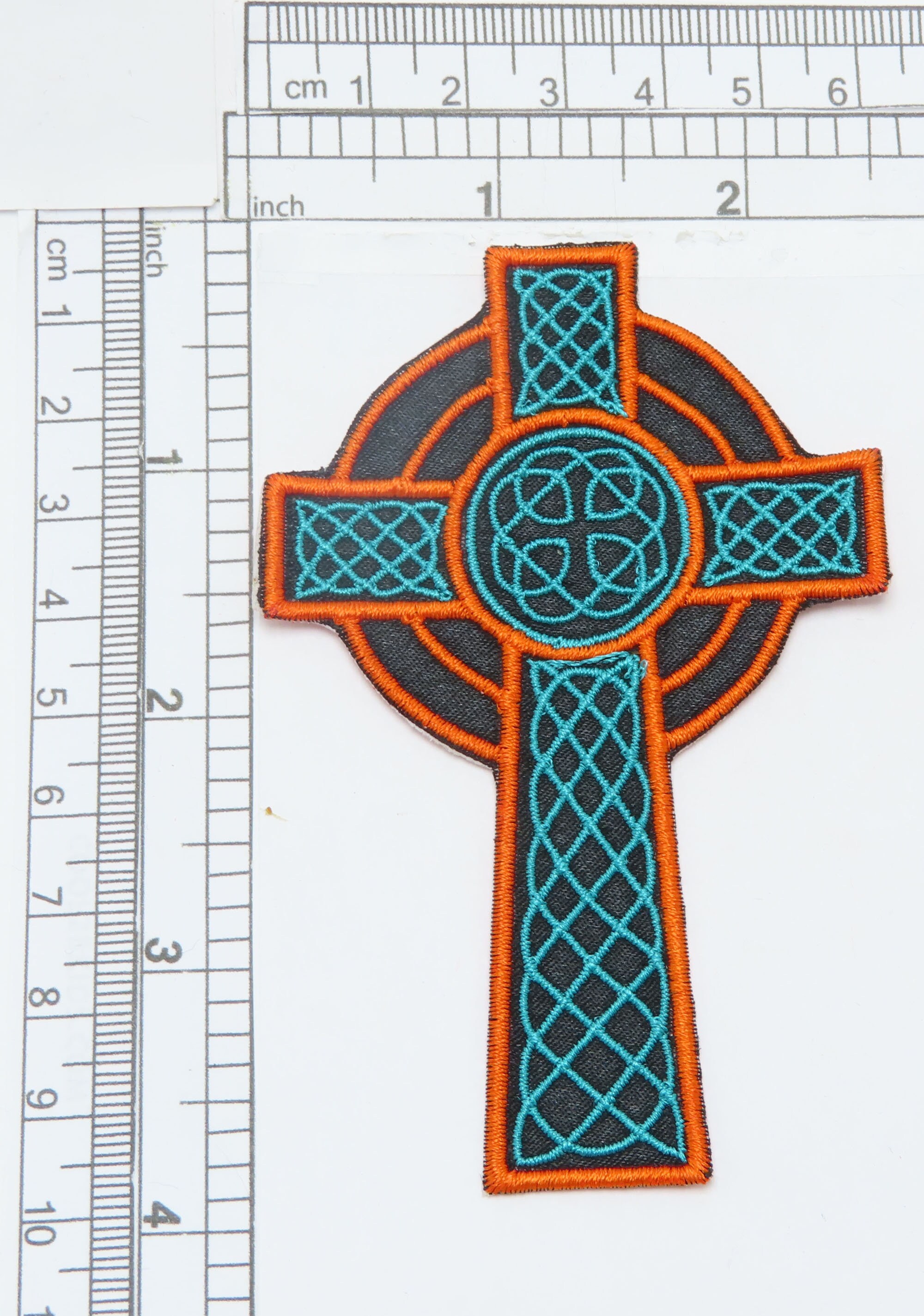 Celtic Cross Patch, Religious Ethnic Emblem, Embroidered Iron-on, 2 Sizes -  EmbroSoft