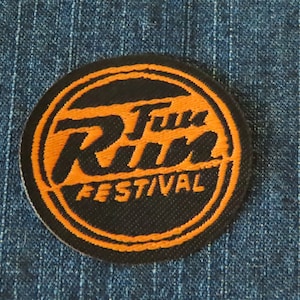 Fun Run festival  Iron on Woven Patch  Applique
