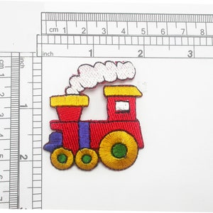 Steam Train Patch Locomotive Iron On Embroidered Applique