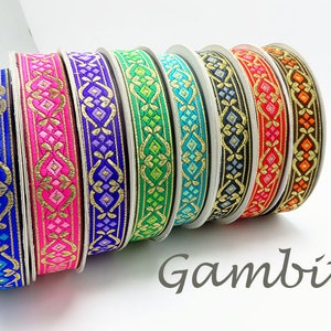 Jacquard-Band 1 "25 mm Gambit 3 Yards & Up