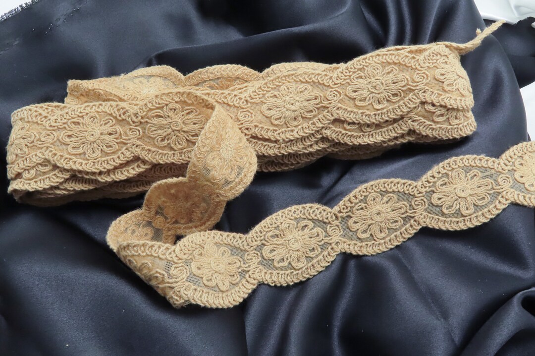 Embroidered Corded Sheer 1 1/2