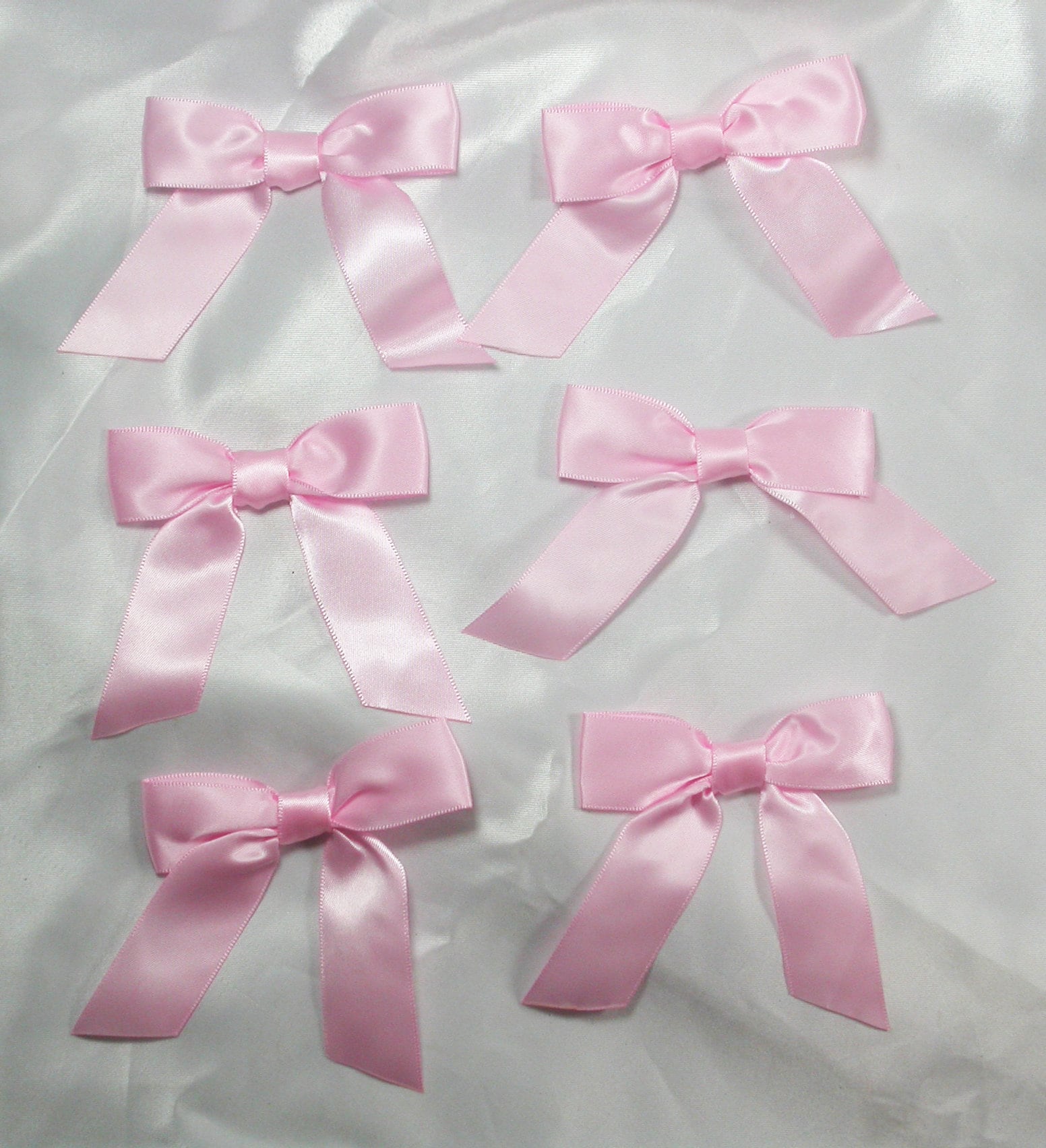 i bought 3 yards of satin pink fabric, mini pink bow stickers, fabric , Satin Ribbon