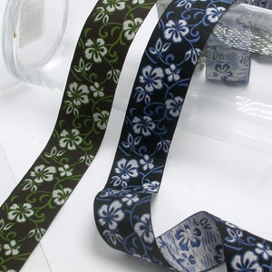 Hawaii hibiscus JacquardBand 32mm Floral *Colors*