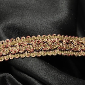 3/4 "19mm marrom bronzeado e ferrugem trança extravagante com preço por jarda acabamento de costura lâmpada para fabricação de bonecas artesanato