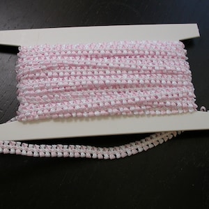 Butterfly Braid Narrow Wrights Blanc & Rose 3/8" (10mm) Tresse 6 Yards tissu Garniture