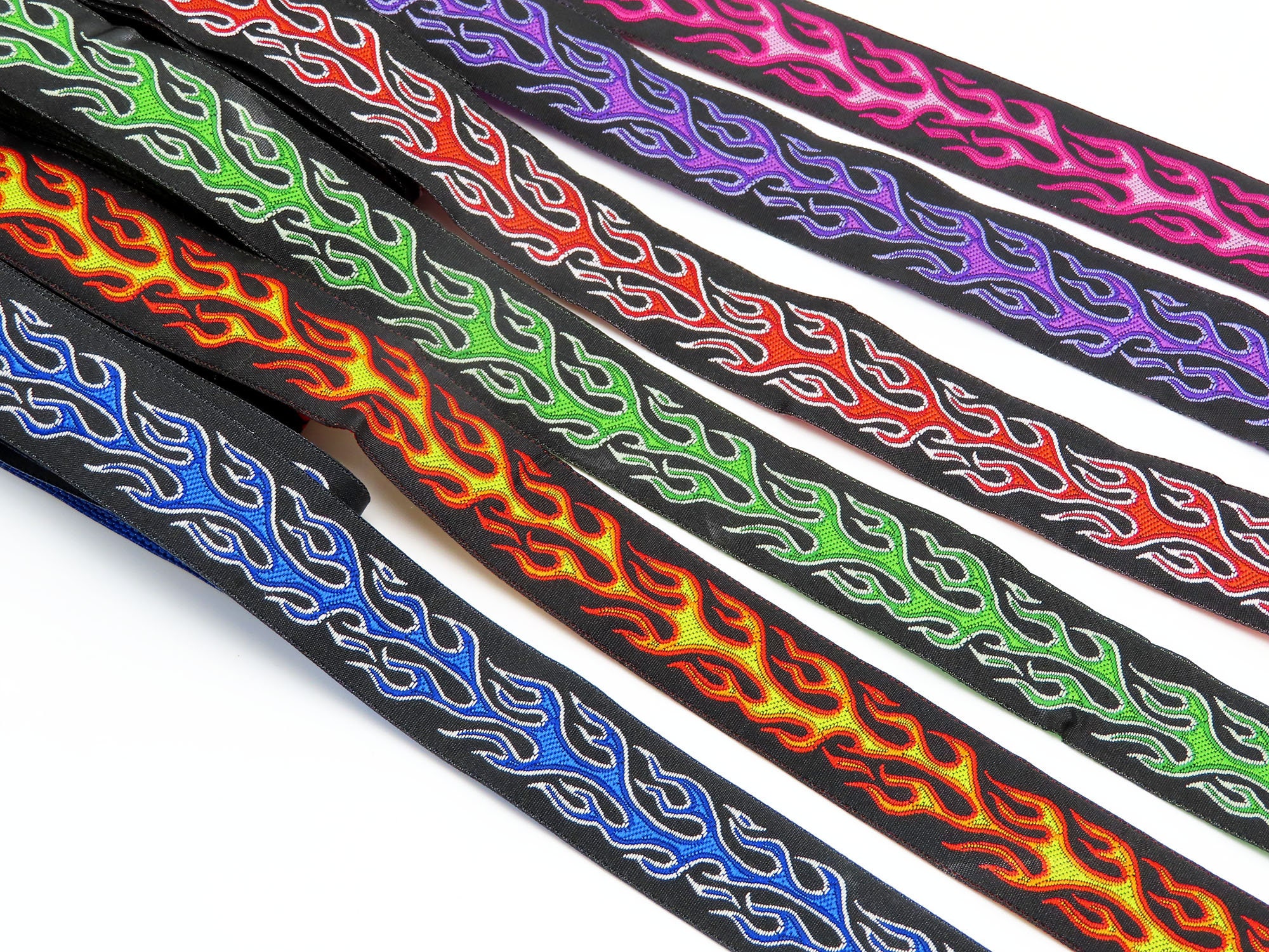 Flames Jacquard Ribbon 1