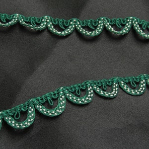 Zopf 5/8" 16mm Fancy Loop Grün Weiß Preis Schüttgut
