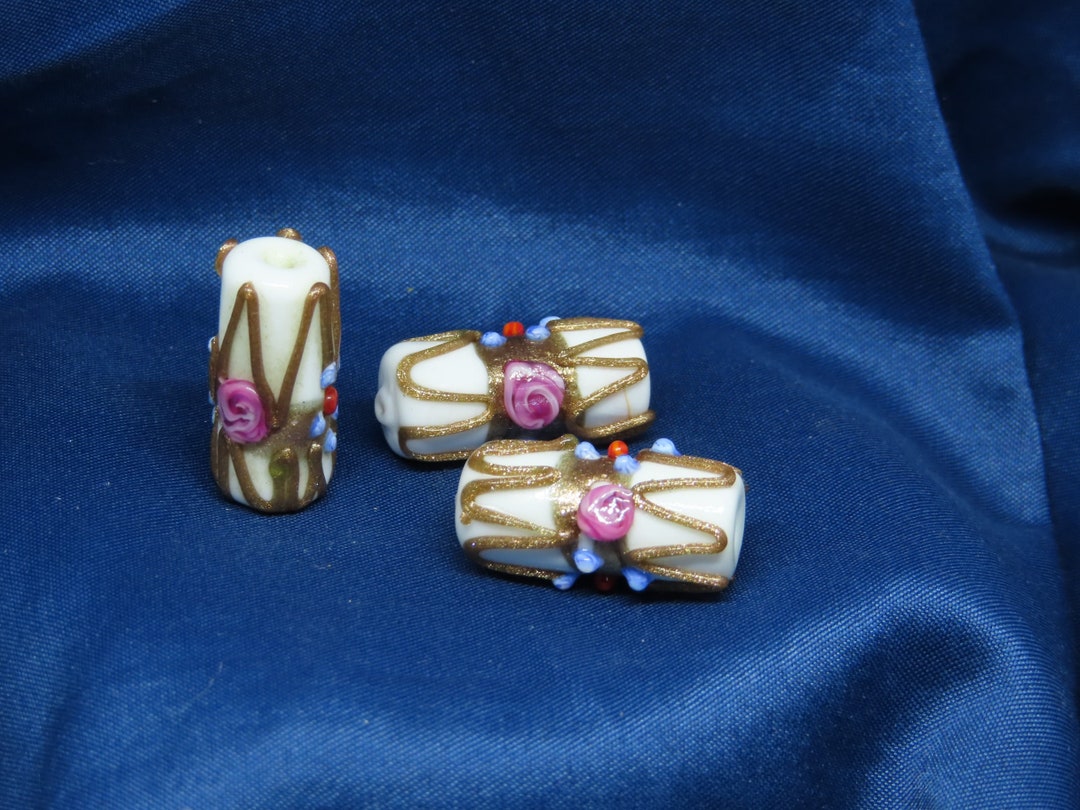 Fancy Ceramic Glass Toggle Buttons Designer 26.2mm X 11mm Vintage per ...