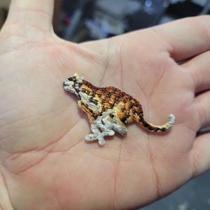 Cheetah Running Embroidered Iron On Patch