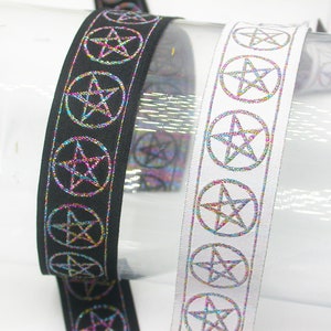 Pentakel JacquardBand 1" Multi Metallic *Colors* 3m & bis Wiccan Web borte