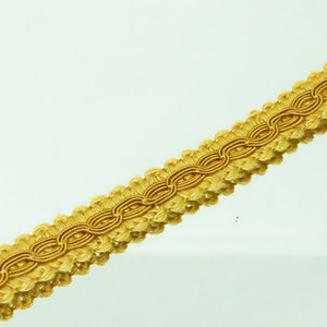 Fancy Gimp Braid 1/2 "13 mm de largura Mostarda Ouro Preço por jarda