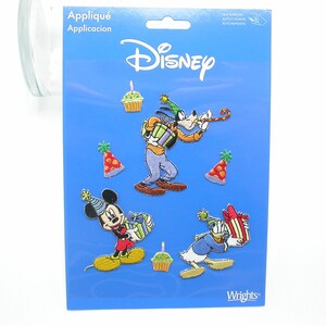 Disney Character Party Ensemble Self Adhesive Appliques Mickey Mouse Donald & Goofy