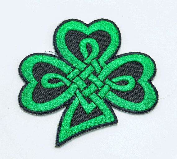 U24 Toppa Ricamata Irlanda Shamrock, 8x5 Cm, Da Cucire O Stirare