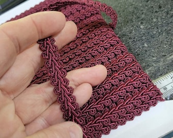 Gimp Braid 1/2" 13mm wide Wine 6 Yards