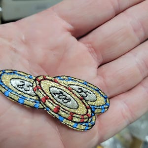 Poker Chips Patch Gambling Embroidered Iron On Applique