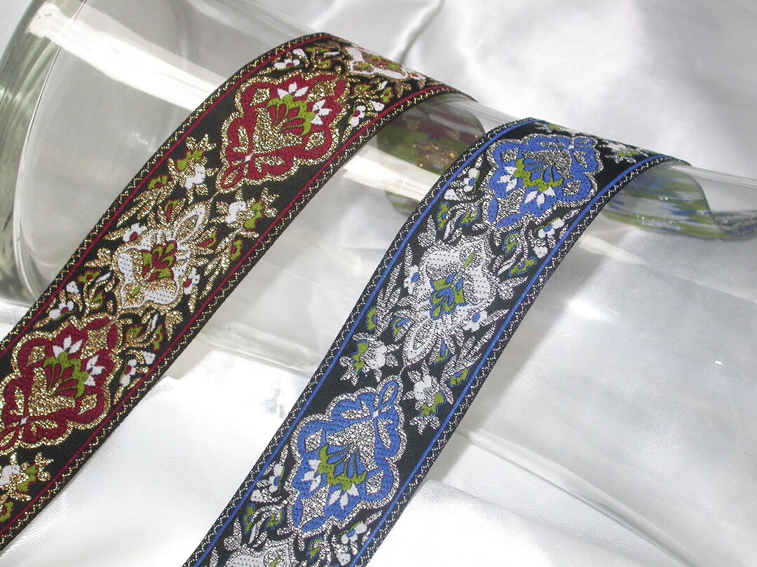 Renaissance Style Jacquard Ribbon 1 3/8