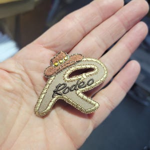 Rodeo Patch Iron On Embroidered Applique Equestrian