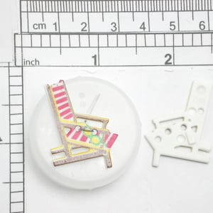 3 x Deck Chair Beach Buttons  28mm 2 hole DILL