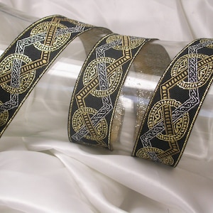 Fita Jacquard Medalhões de 1 1/8" (28 mm) por jarda