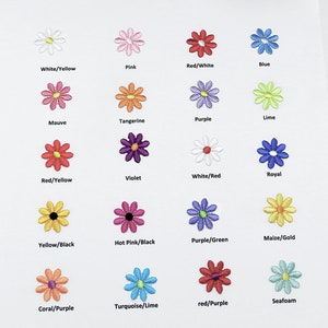 Toppa termoadesiva Daisy Mini - 3/4" x 3/4" (19 mm x 19 mm) - CONFEZIONE DA 10