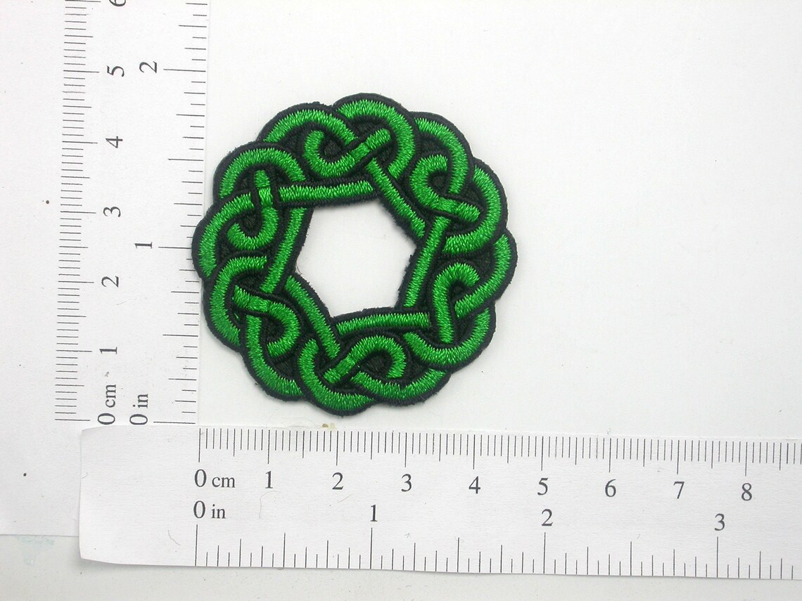 Celtic Knot Button Hole Patch Iron on Patch Applique | Etsy