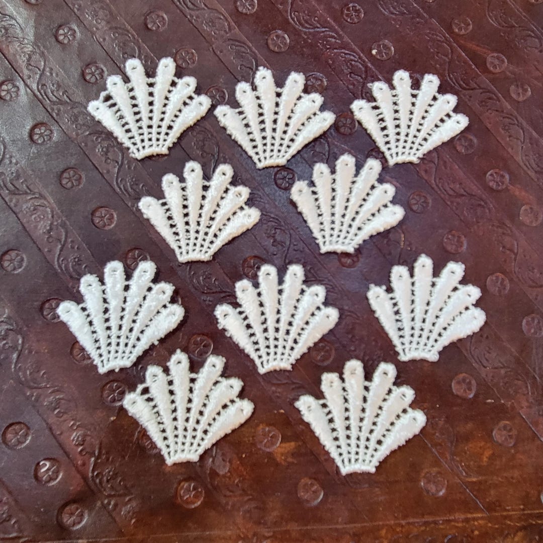 Venice Shell Panel 10 Venice Lace Shell Motifs off White Applique Sew On - Etsy